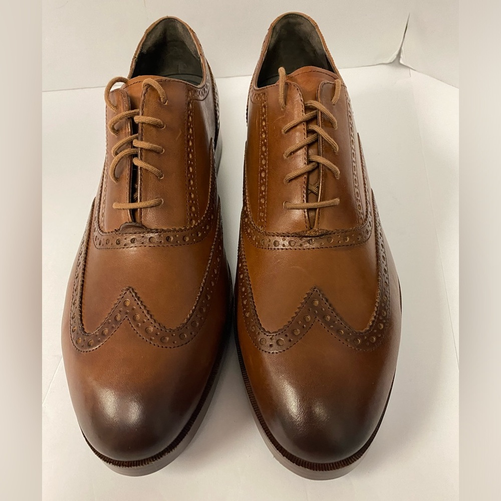Cole Haan men’s brown wingtip, Oxford shoes. Grand OS